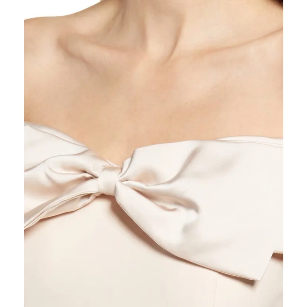 Lavish Alice Nude off the shoulder midi dress - Picture 4 of 8